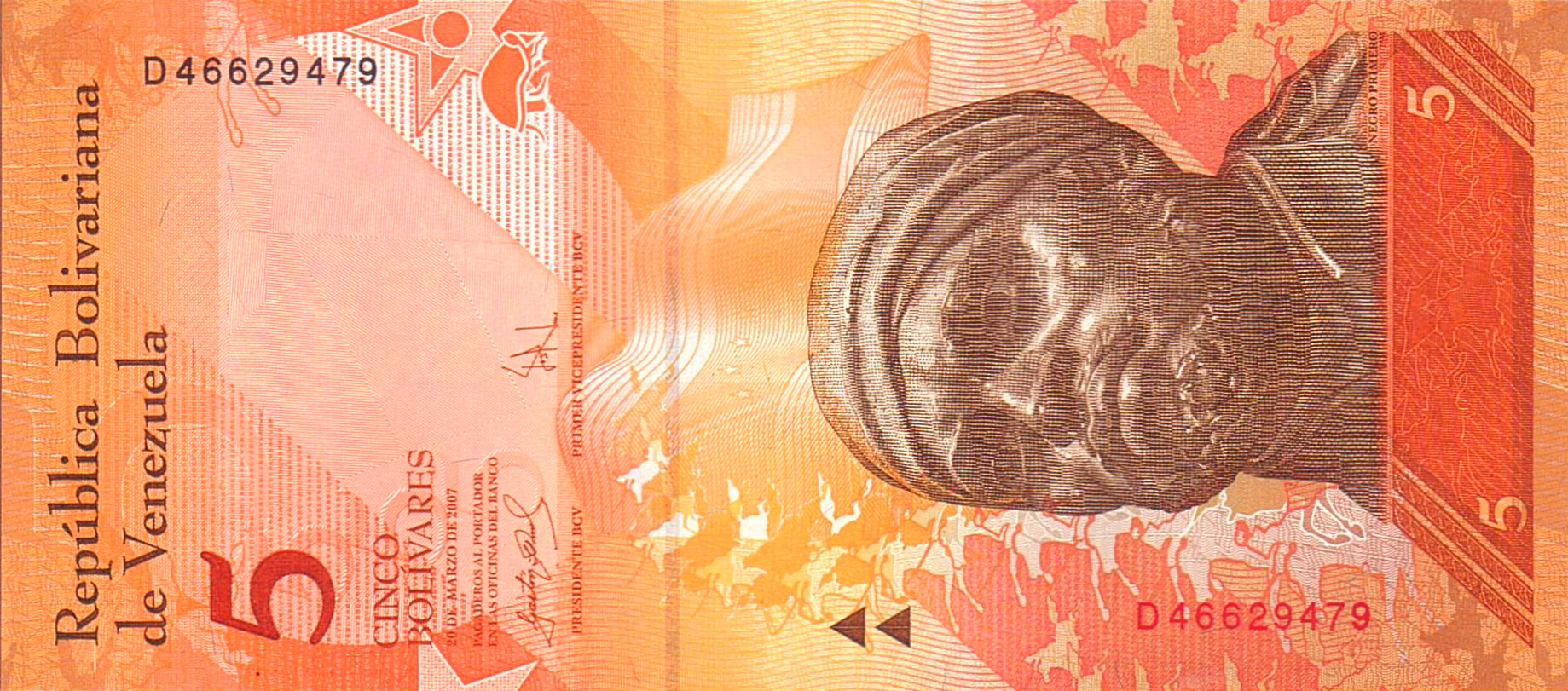 Venezuela 5 2007 UNC P-89/a